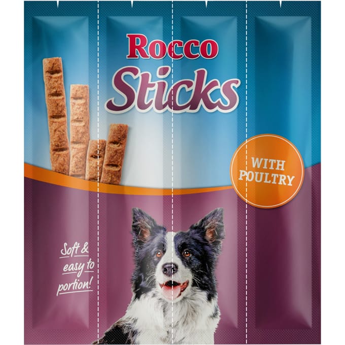 3x120g Sticks Gevogelte Rocco Hondensnacks
