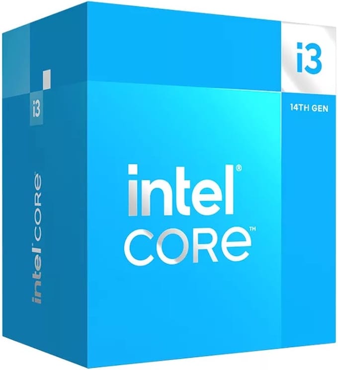 Intel Core i3 14100F Boxed - Desktop processor - CPU - Quad core - 3,5GHz-4,7GHz - Socket 1700 - Inclusief koeler