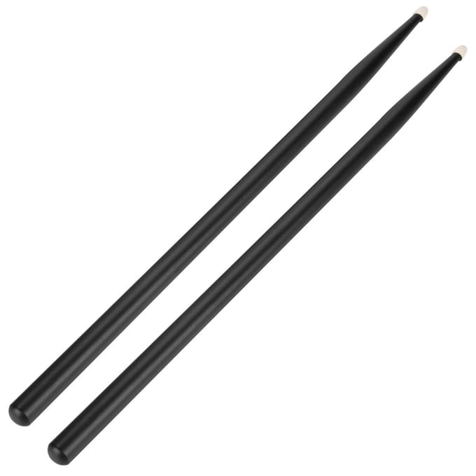 1 Paar 5A Drumstokken Esdoornhout Drumstokken Instrumenten Accessoires (Zwart) gray