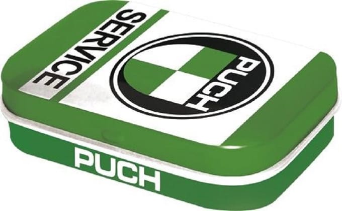 Puch Service. Mintboxje 4 x 6 x 1,6 cm.