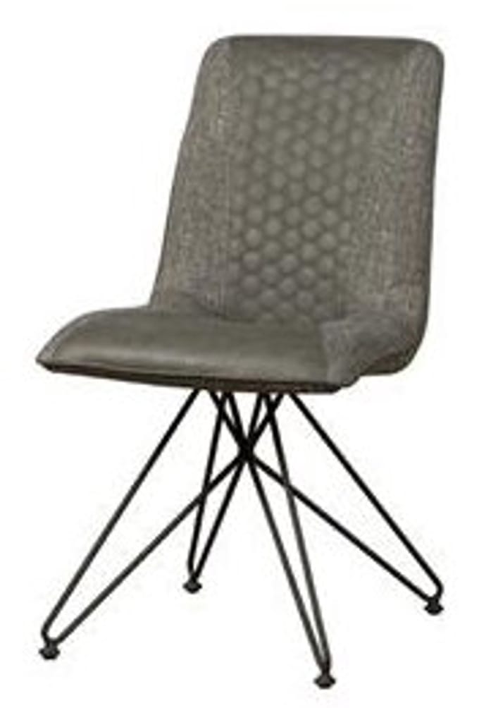 Tower Living Capri Stoel - Vintage Grey + Linen Grey
