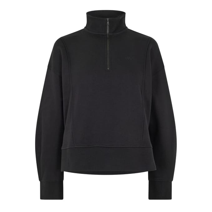 Timberland Dames/Dames Fleece Sweatshirt met Kwartrits (Zwart)