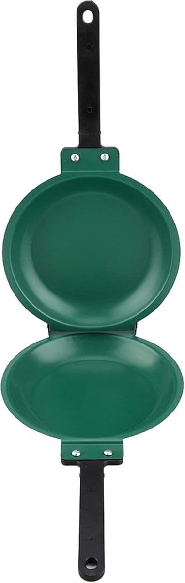 Pannenkoekenpan - Omeletmaker - Ontbijt Maken - Dubbelzijdig Flip - Diameter 19.3cm - Groen