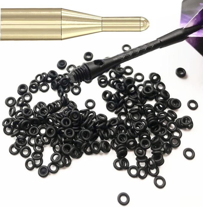 Dart O-ringen - Dart accessoires - Dartspel verbeteren - 100 stuks met tool - 4.5 mm diameter