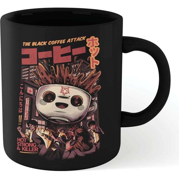 Ilustrata Black Coffee Kaiju Mug - Black
