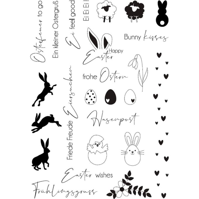 VBS Siliconen stempel "Happy Easter"