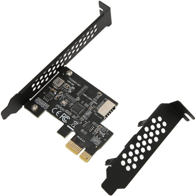 PCI E naar USB 3.2 Expansiekaart met Frontpaneel Connector - 5Gbps Snelheid