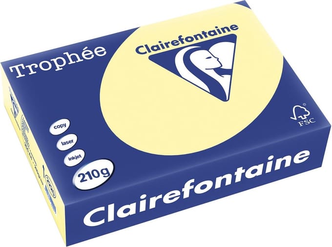 TROPHEE GEEL A4 210GR 250V