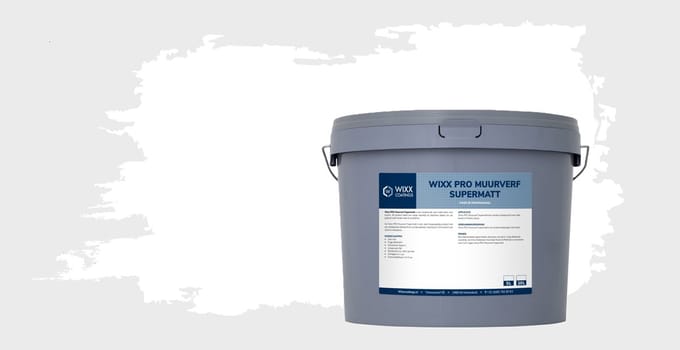 Wixx PRO Muurverf Supermatt - 5L - Wit