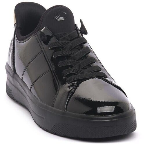 Jana Step-In Dames Instapper - 23764-018 Zwart Lak - Wijdte H - Maat 37