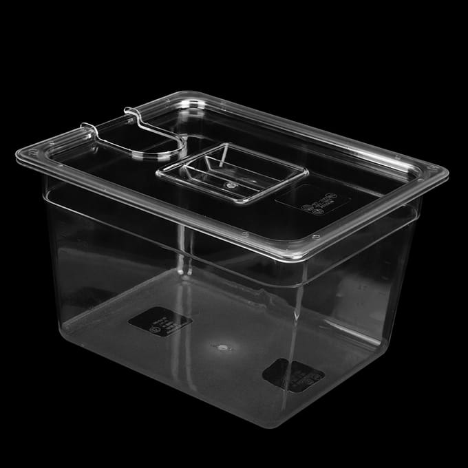 11.71L Vacuümcontainer met deksel voor Vacuümcirculator Culinaire Precisie Koker white