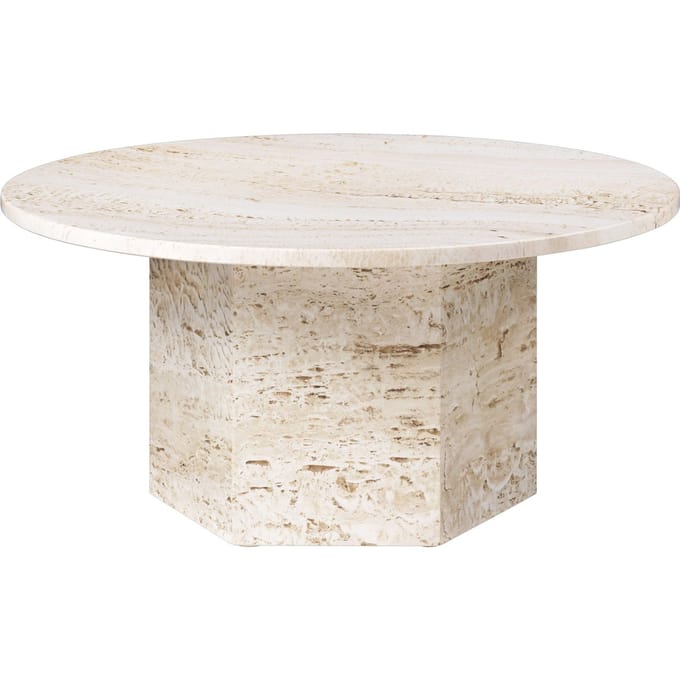 Gubi Epic Salontafel - neutral white - Ø80 cm
