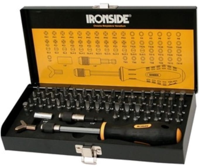 Ironside Bitset 60-delig PH+PZ+HEX+TX+SL