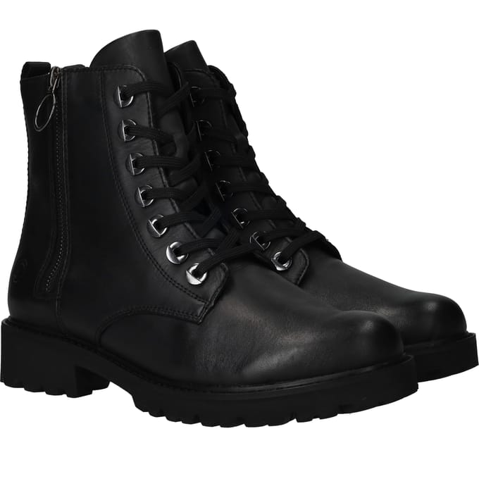 Remonte D8671-01 Veterboots Zwart Leer Dames - zwart - 38