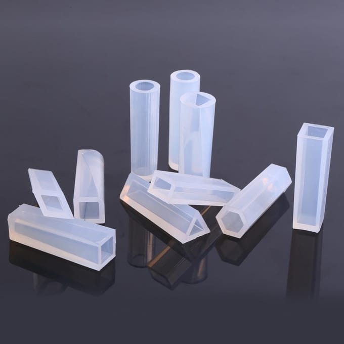 10 pcsset DIY Jewely Cylinders Stripe Silicone Mold Carft Tool for Making Resin Pendant white