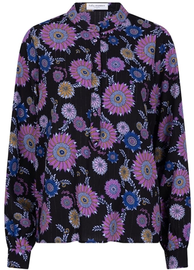 Lofty Manner Blouse Blouse Esmese Qi08 Multi Flower Dames Maat - M