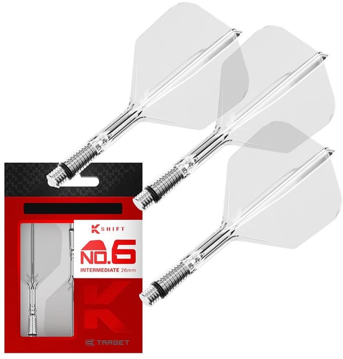 Target K-Shift Clear NO6 - Dart Flights