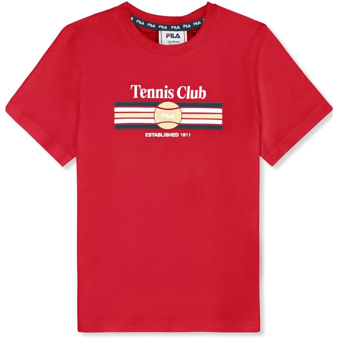 FILA Coltano Regular Graphic T-shirt True Red Größe: 110/116 | T-Shirts Outlet | kids | Rot