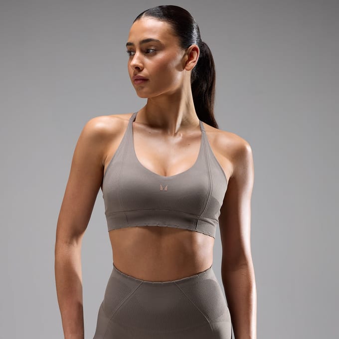 MP Women's Tempo Ultra Seamless Sport-bh - Donkertruffel - XXL