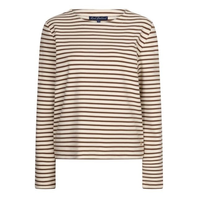 Red Button Rb terry stripe espresso