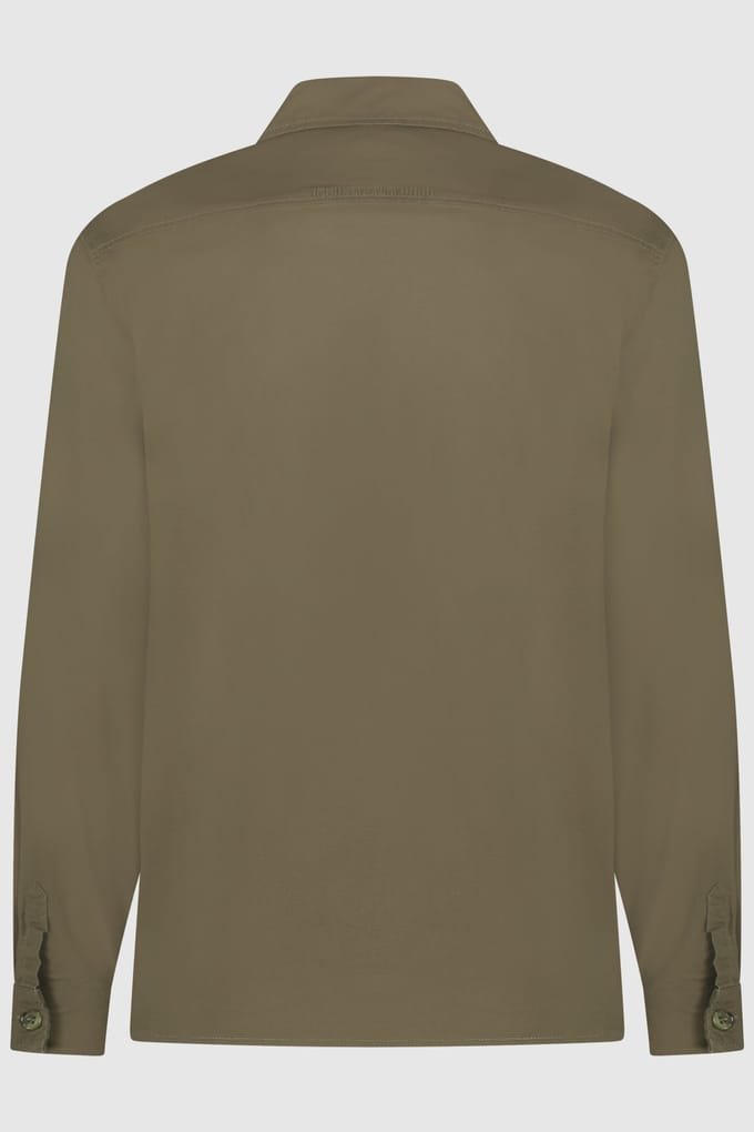 Circle of Trust Hamilton Overshirt Olive Leaf Taglia: L | Camicie Casual Outlet | Uomo | Verde