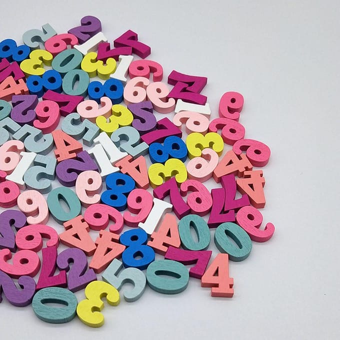 100 Stuks/set Gemengd Houten Woondecoratie Cijfers Letters DIY