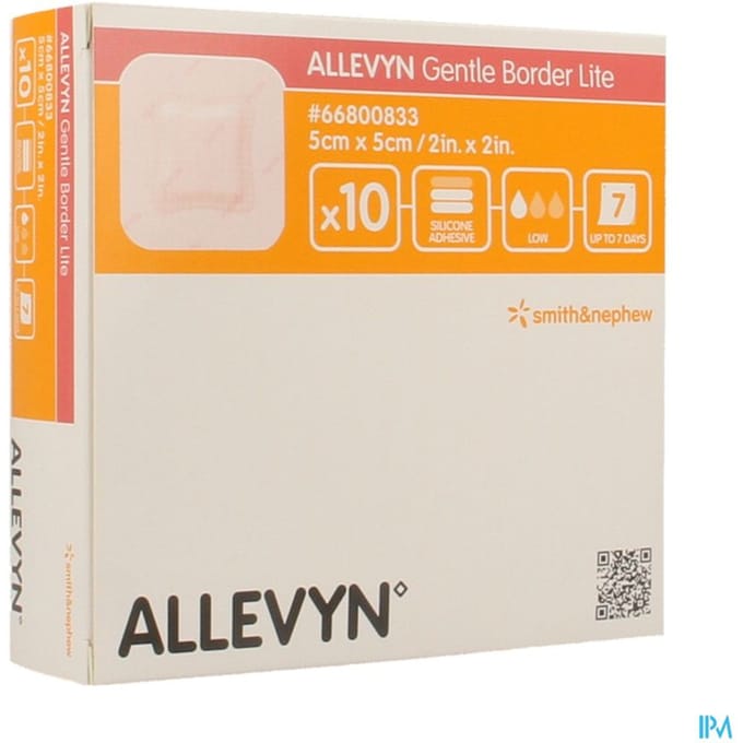 Smith & Nephew Allevyn Gentle Border Lite 5cm x 5cm