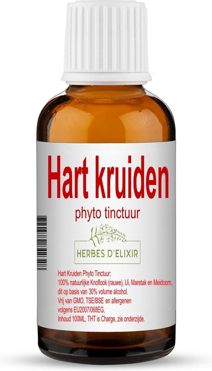 Herbes D'elixir Hartkruiden Tinctuur – 100 ml – 1 Stuk - Goed voor het hart