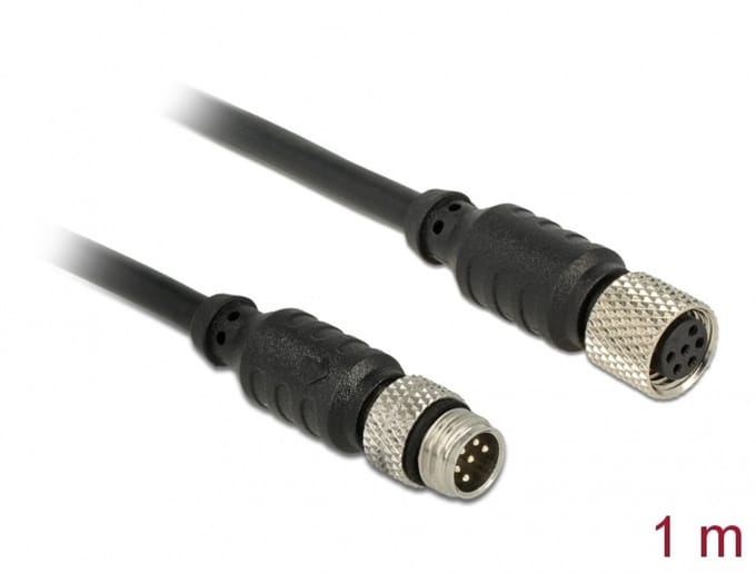 M8 sensor / actuatorverlengskabel 6 pin mannelijk tot 6 pin vrouwelijke waterdichte 1 meter