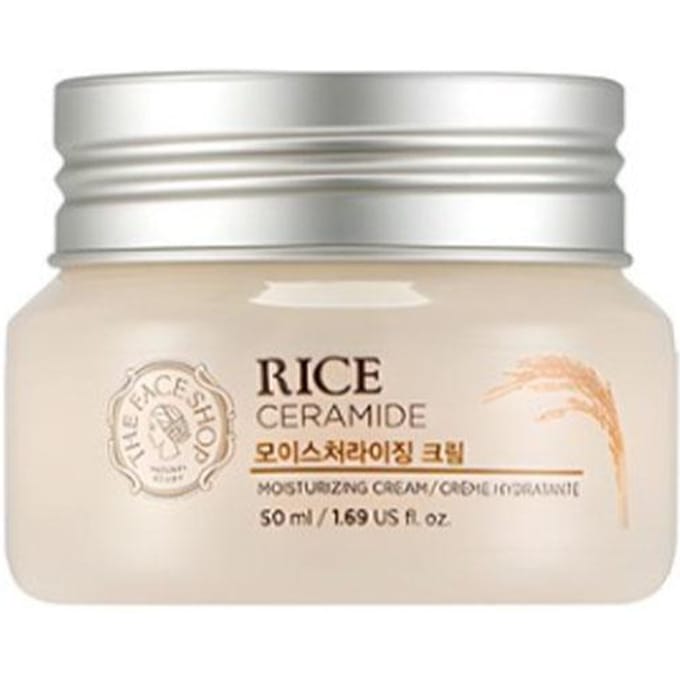 THE FACE SHOP Rijst & Ceramide Hydraterende Crème 50ml gray