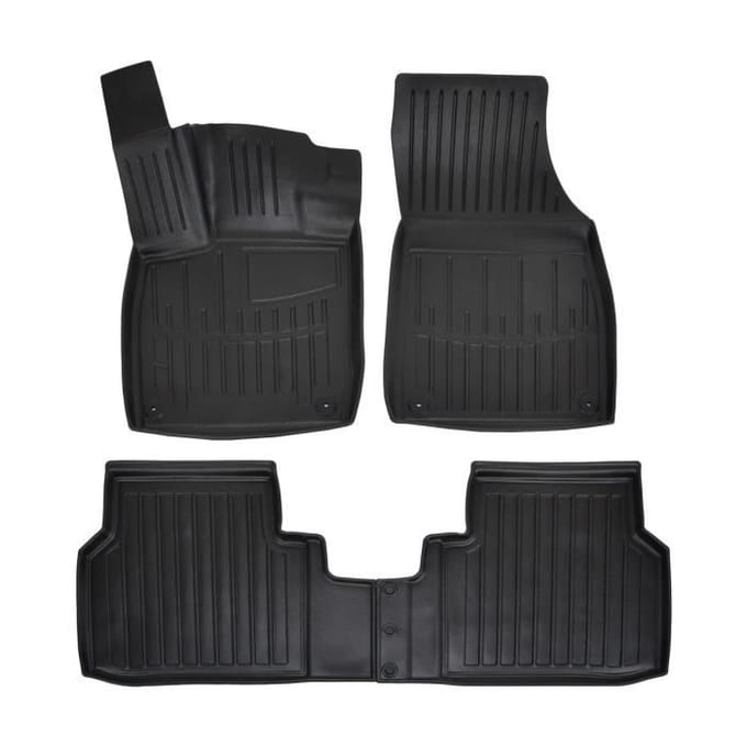 SCOUTT | 3D Tapis De Sol En Caoutchouc Premium Pour Volkswagen ID.4 X depuis 2020 noir