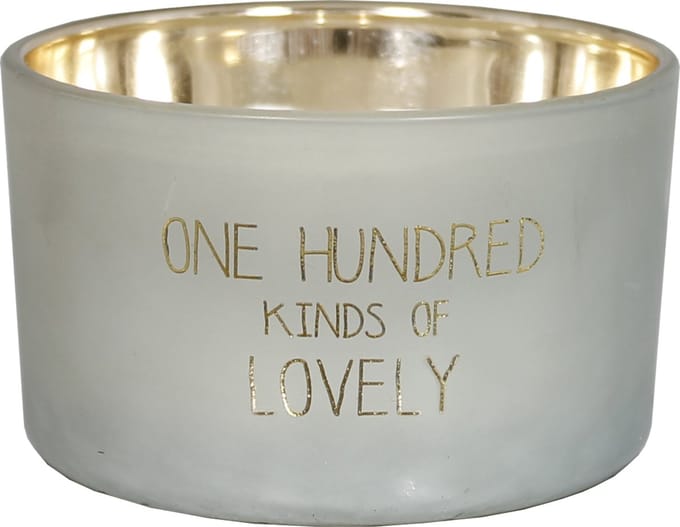 Sojakaars Glas Medium Woodwick 'You Are Gold'