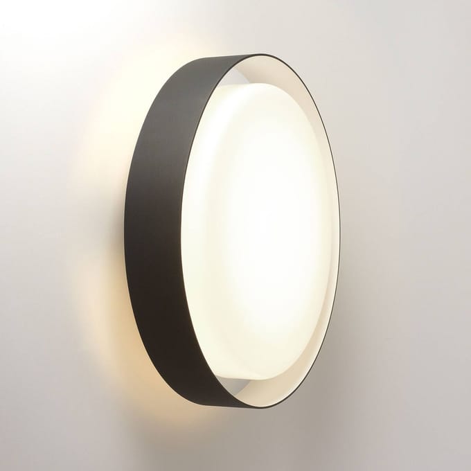 MARSET Plaff-on! Buitenwandlamp, IP54, Ø50 cm