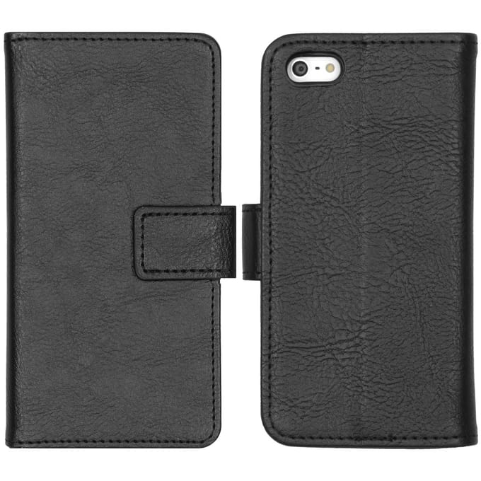 imoshion Hoesje - Geschikt voor Apple iPhone 5s / SE (2016) / 5 - Luxe Bookcase - Zwart