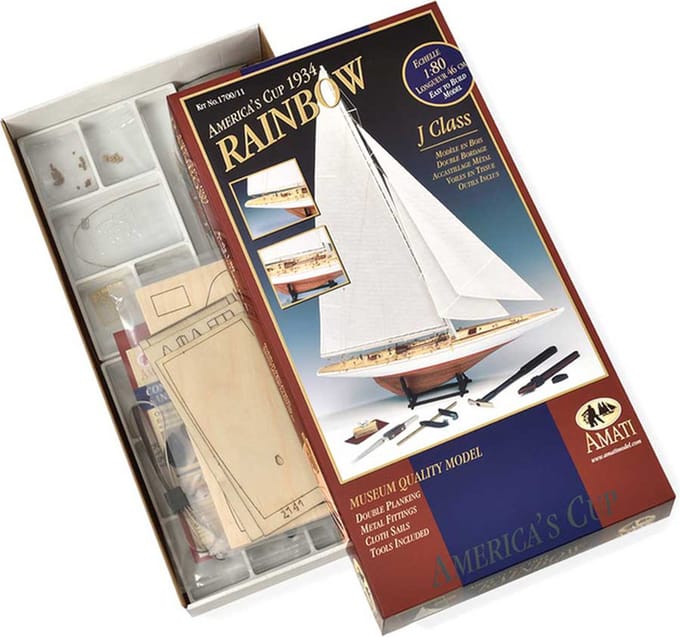 Amati - Rainbow + gereedschappen - Houten Modelbouw - Schaal 1/80