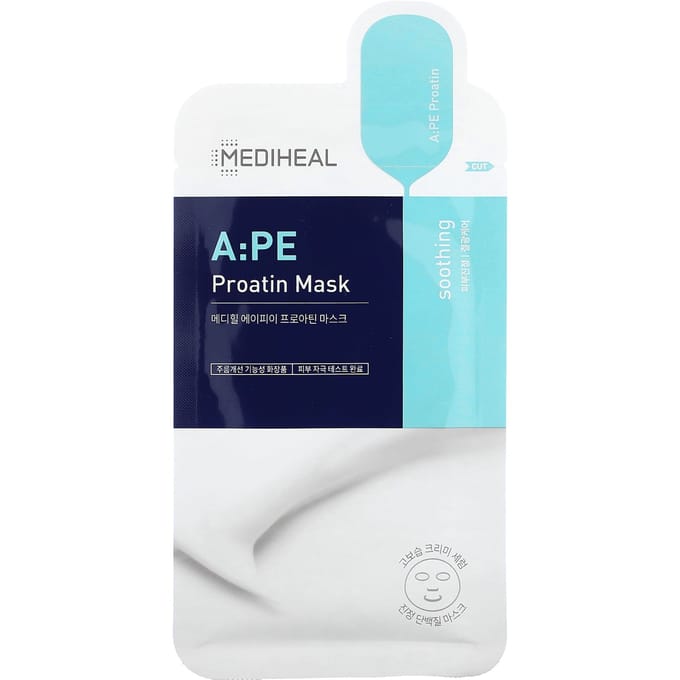 MediHeal A:PE Proatin Mask 10ea+ RANDOM GIFT blue