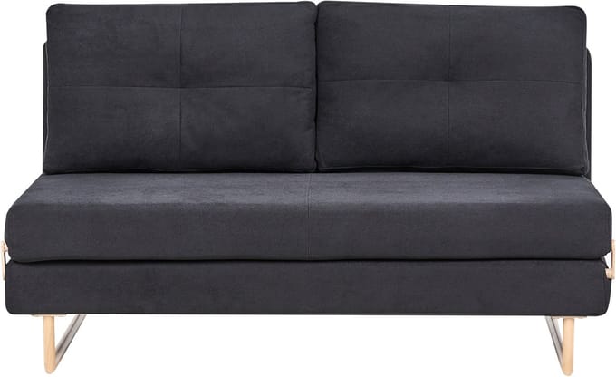 JERSLEV - 3-zits slaapbank - Zwart - Polyester