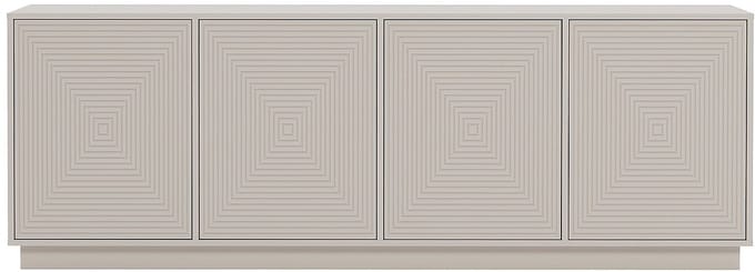 Vente-unique Dressoir met 4 deuren van MDF - Beige - MEZULIA
