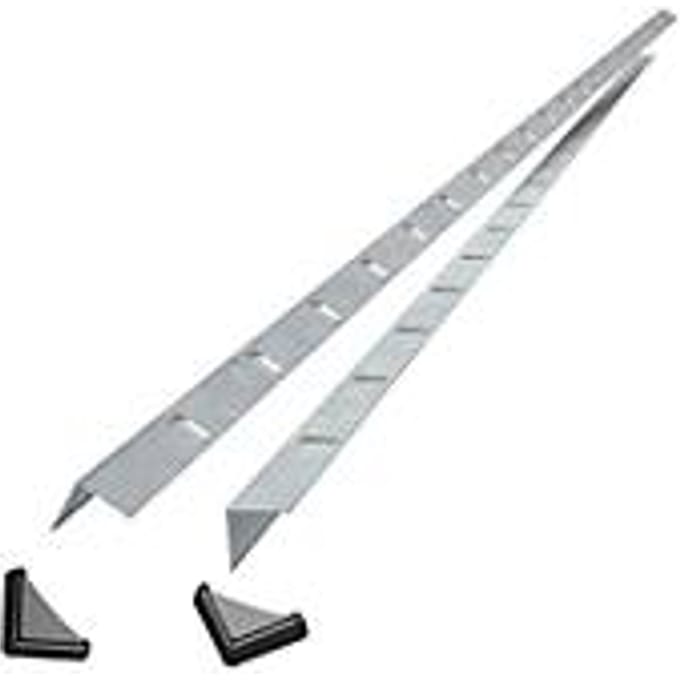 Hoekprofiel, voor legbordstelling, H 2000 mm, gegalvaniseerd, 2 stuks