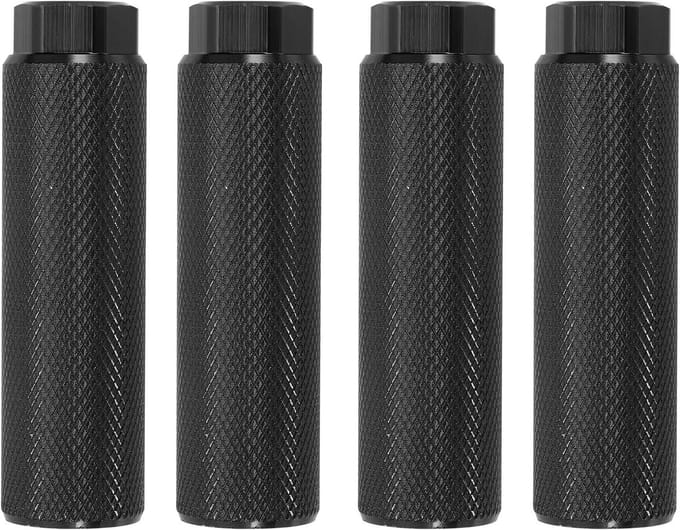 Fiets Pinnen - Voetsteunen Fiets - Extra Ondersteuning - Aluminium Legering - 9 mm As - Zwart