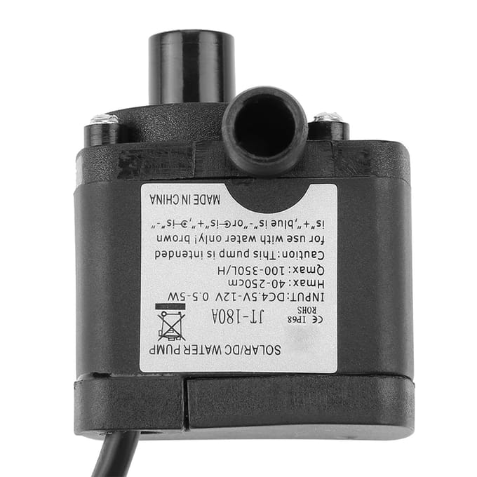 Mini DC Borstelloze Waterpomp voor Computer Waterkoeling 12V 40 graden Celsius ~100 graden Celsius