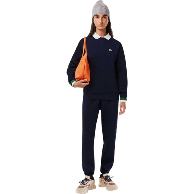 Lacoste Dames/Dames Sweatshirt Geborduurd Logo Katoenmix (Marine)