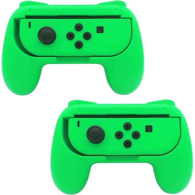 Controller Grip Set Geschikt voor Nintendo Switch Joy-Con – 2 Stuks Groen – Ergonomische Handgrepen – TNS-851G