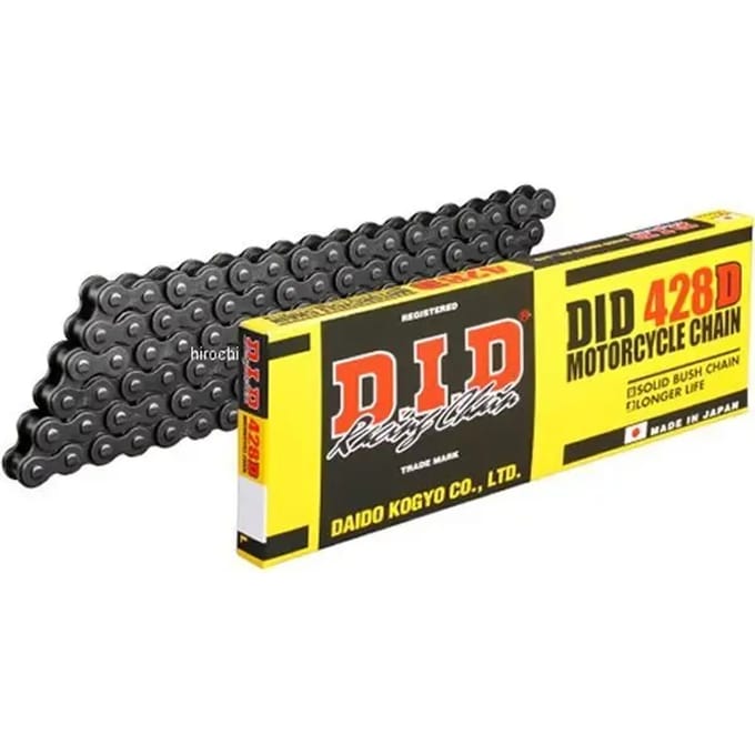 Motorfiets rolketting D.I.D 428D(B&B) X 116 Mail. Rj