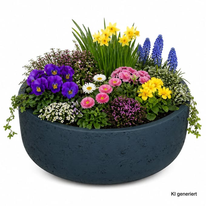 Ethan plantenbak maat: L Blauw Ø 35 cm - P3040-S1-38