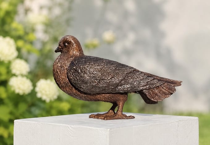 DUIF / Bronzen dierenbeeld / vogel / postduif