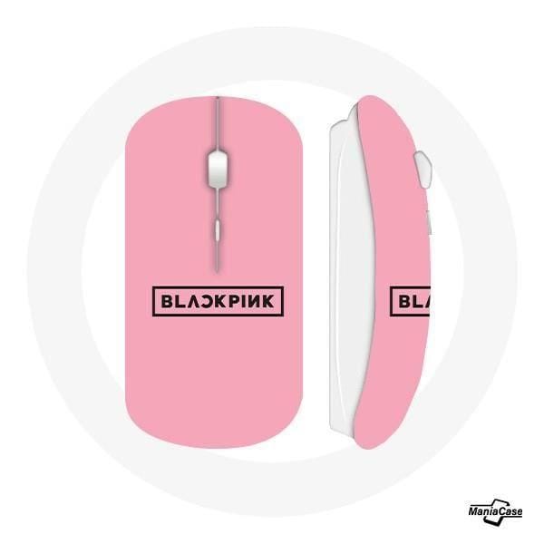 Souris Sans Fil - Blackpink - Logo Rose - Compatible Mac et PC - USB Wifi - K-pop