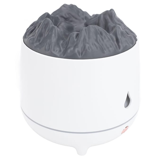 Vulkaan Luchtbevochtiger Diffuser Timer Stil Anti-Droog Verwarming 2 Modi USB Vulkaan Essentiële Olie Diffuser gray