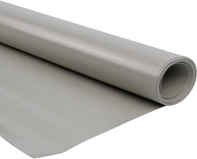 Afdekzeilwinkel - Pvc zeildoek - 680gr Agaatgrijs 7038 - Vlamvertragend FR B1