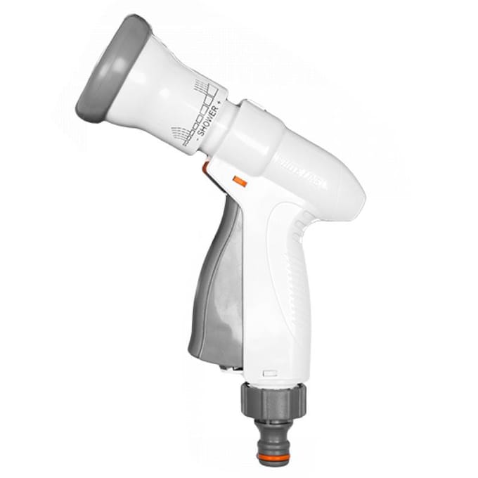 Bradas WHITE LINE Spuitpistool Set – 4 Sproeipatronen – Verwijderbare Kop – Inclusief 13 mm (1/2") Koppelingen